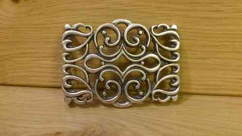 Gürtelschnalle / Buckle Sequaner, altsilber