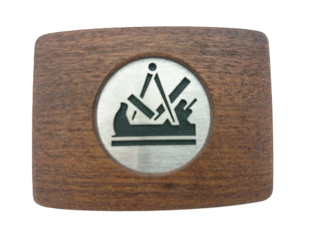 Koppelschloss aus Holz (Mahagoni) Tischler