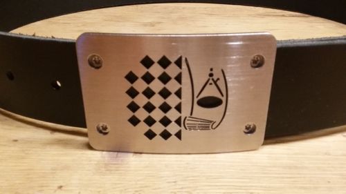 Gürtel mit Edelstahlschließe Bodenleger