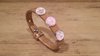 Lederarmband hellbraun mit 3 Schiebeperlen