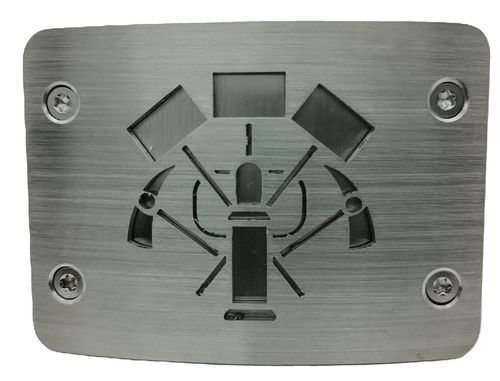 Koppelschloss aus Edelstahl Steinsetzer