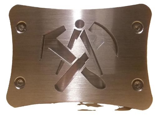 Koppelschloss aus Edelstahl Dachdecker