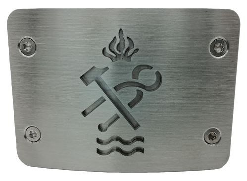 Koppelschloss aus Edelstahl Heizungsbauer