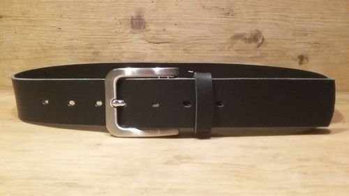 Gürtel Edelstahl Schnalle geschliffen Einfachdorn Schlaufe 40 mm