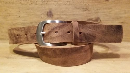 Gürtel Edelstahl Schnalle geschliffen Einfachdorn Schlaufe 40 mm