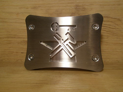 Koppelschloss aus Edelstahl "Metallbauer"